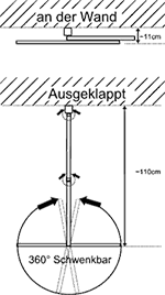 Tv-Wandhalterung schema